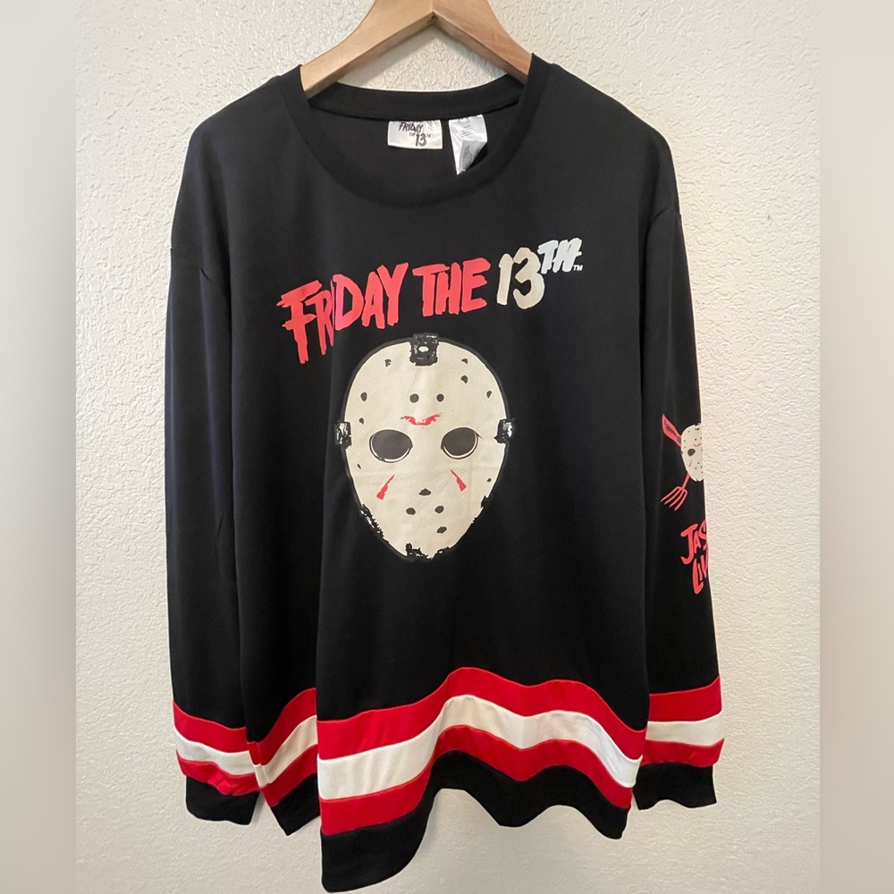 Friday the 13th Men’s shirt long Sleeve Size XL ( WB)
